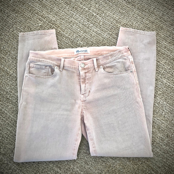 Madewell Garment Dyed Skinny Jeans - Vintage Mauve, 28 - Picture 9 of 11